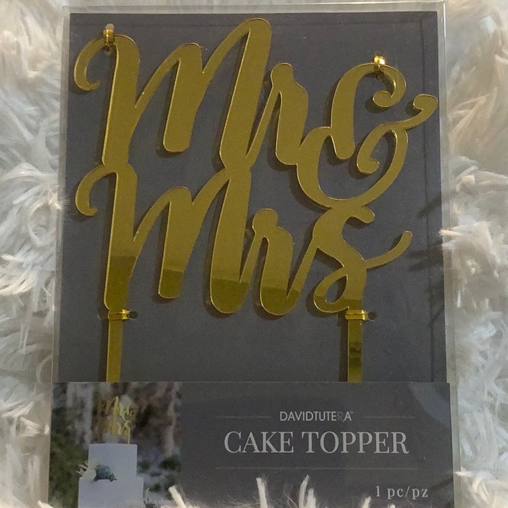 David Tutera Mr. & Mrs. Cake Topper